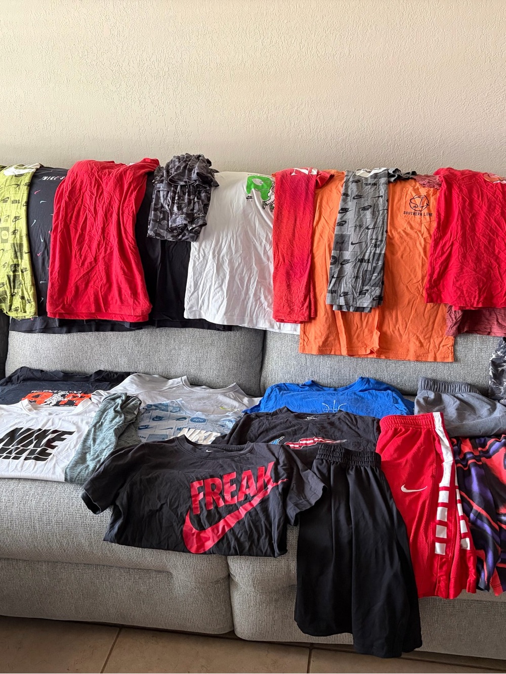 Boys clothing used mostly Nike a few Hurley 1 set cuddle dud long John 1 flannel